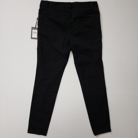 DKNY Size 6 Womens Black Skinny Pants Stretch Workwear Travel Comfort New Tagged - Picture 5 of 8
